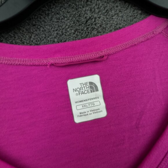 The North Face Women’s T-shirt 2XL Vaporwick Pink Short Sleeve Outdoor Hiking - Picture 6 of 13